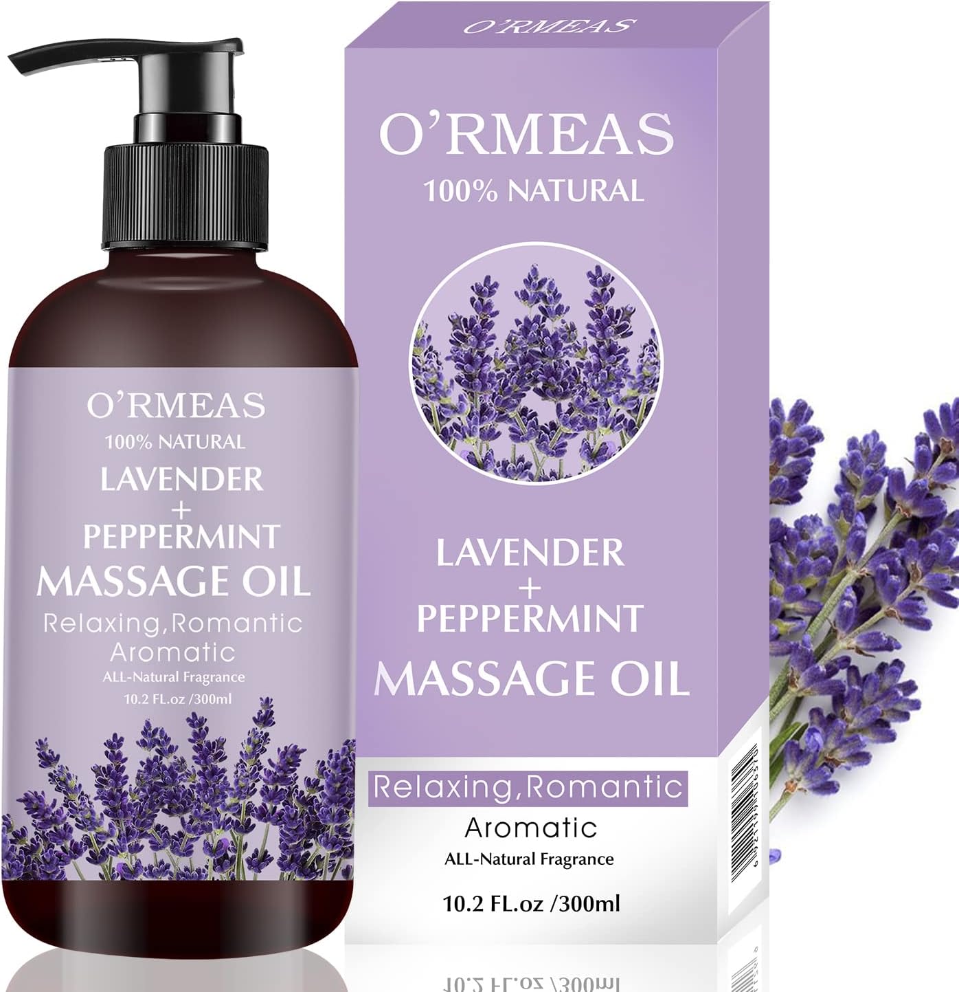 Massage Oil for Warming, Relaxing,Joint Pain Relief Sensual Body Oil 10.2 fl.oz