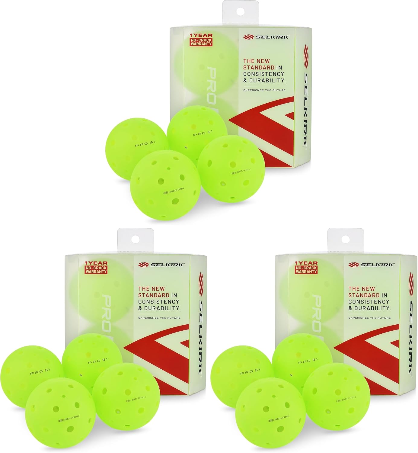 Selkirk Sport Pro S1 Outdoor Pickleballs | USAPA Approved | 4/12/100pk