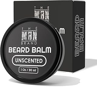 Unscented Beard Balm No Scent 1 oz - Fragrance-free Leave-in Beard Conditioner for Styling