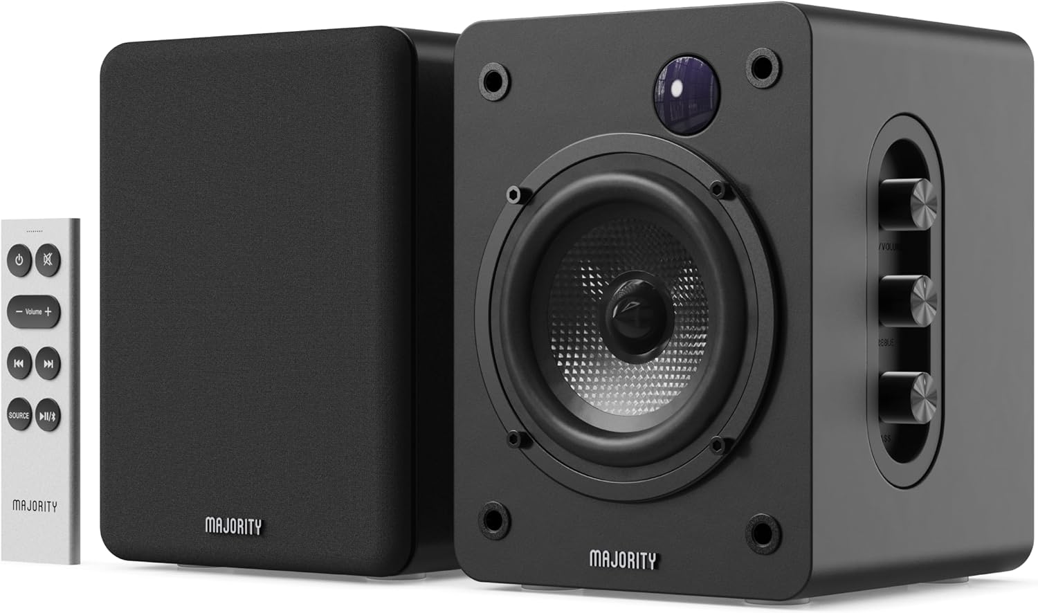 MAJORITY D50X Bookshelf Bluetooth Speakers | Wireless Active Speakers Pair