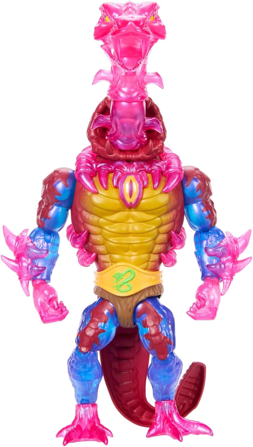 Masters of the Universe Origins Turtles of Grayskull Rattlor Reptile Wars Posable Action Figure, Teenage Mutant Ninja & MOTU Crossover Villain Toy, JBN41