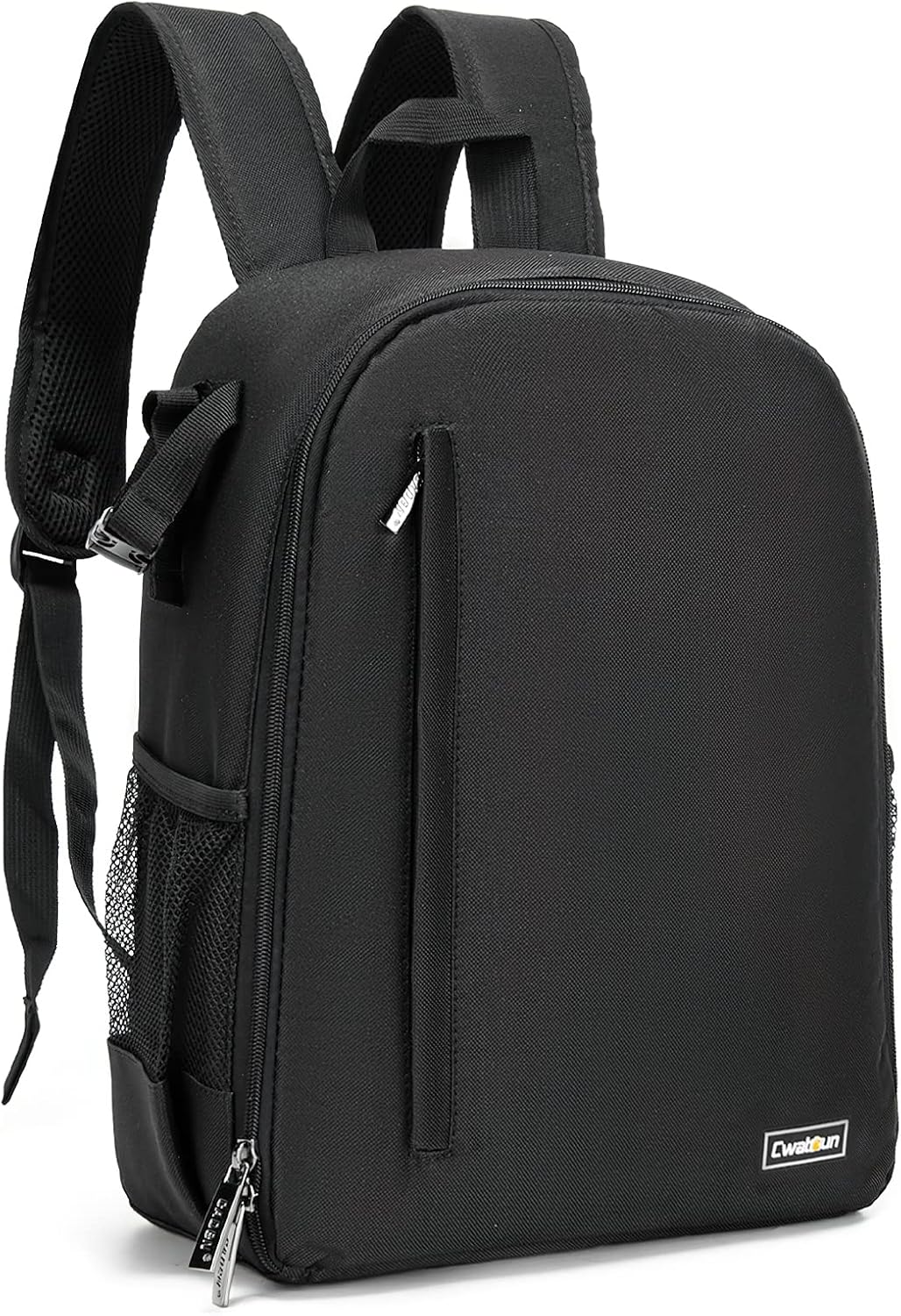 Cwatcun Camera Backpack Bag with Tripod Holder Anti-Theft Waterproof Camera Bag for Canon Nikon Sony DSLR SLR Camera for Women Men Photographer, 2.0 Black, Small, Backpack,lightweight,mesh