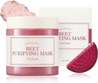 I’m From Beet Purifying Mask, Deep moisturizing wash-off clay mask,1.5% red beet enzyme, clean the pores and control sebum, soothing effect for dry, dull, sensitive skin - 3.88oz (110g)