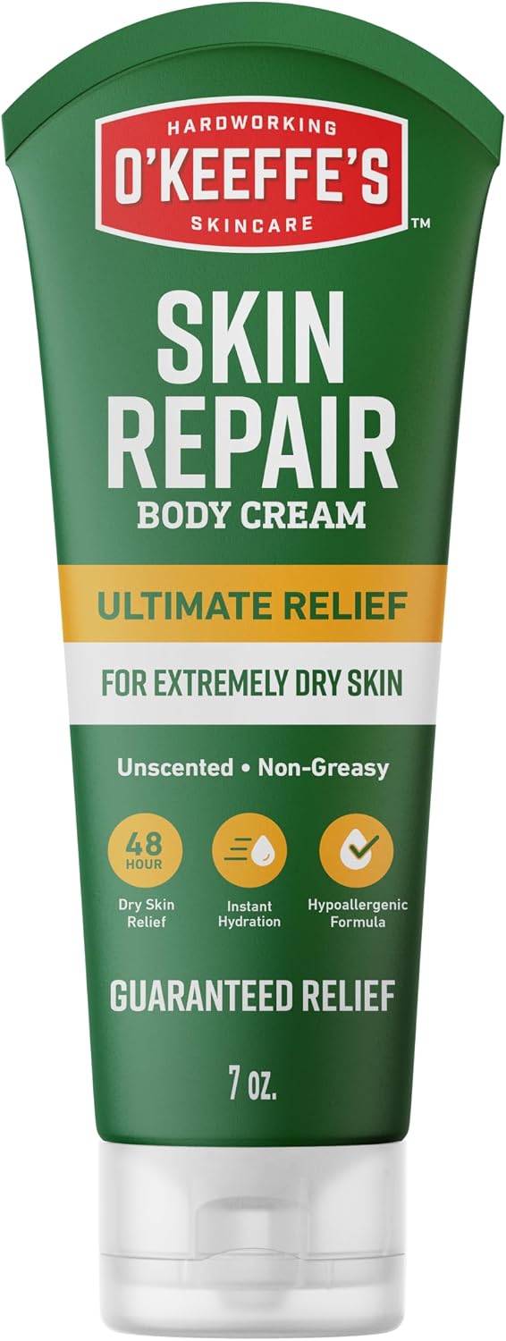 O’Keeffe’s Skin Repair Ultimate Relief Body Cream, 7oz Tube (Pack of 1) – for the Most Severe Dry Skin
