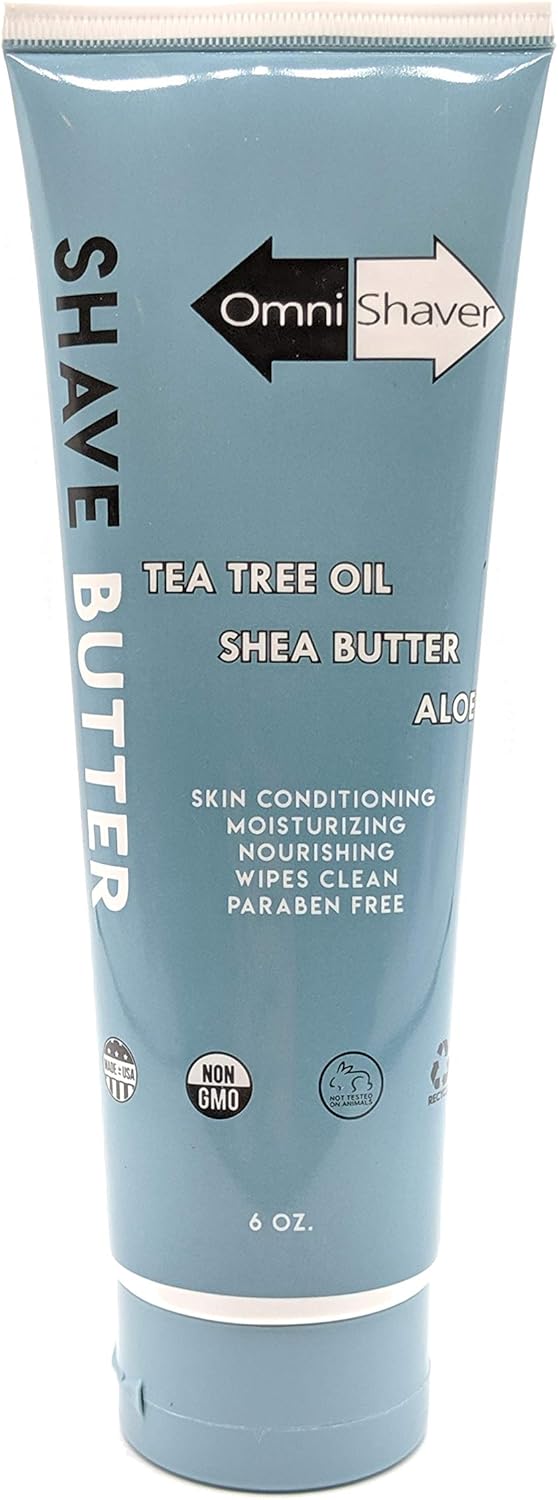 OmniShaver Shave Butter - The Best Shaving Cream For Head Arms Legs And Body - Head Shaving Soap