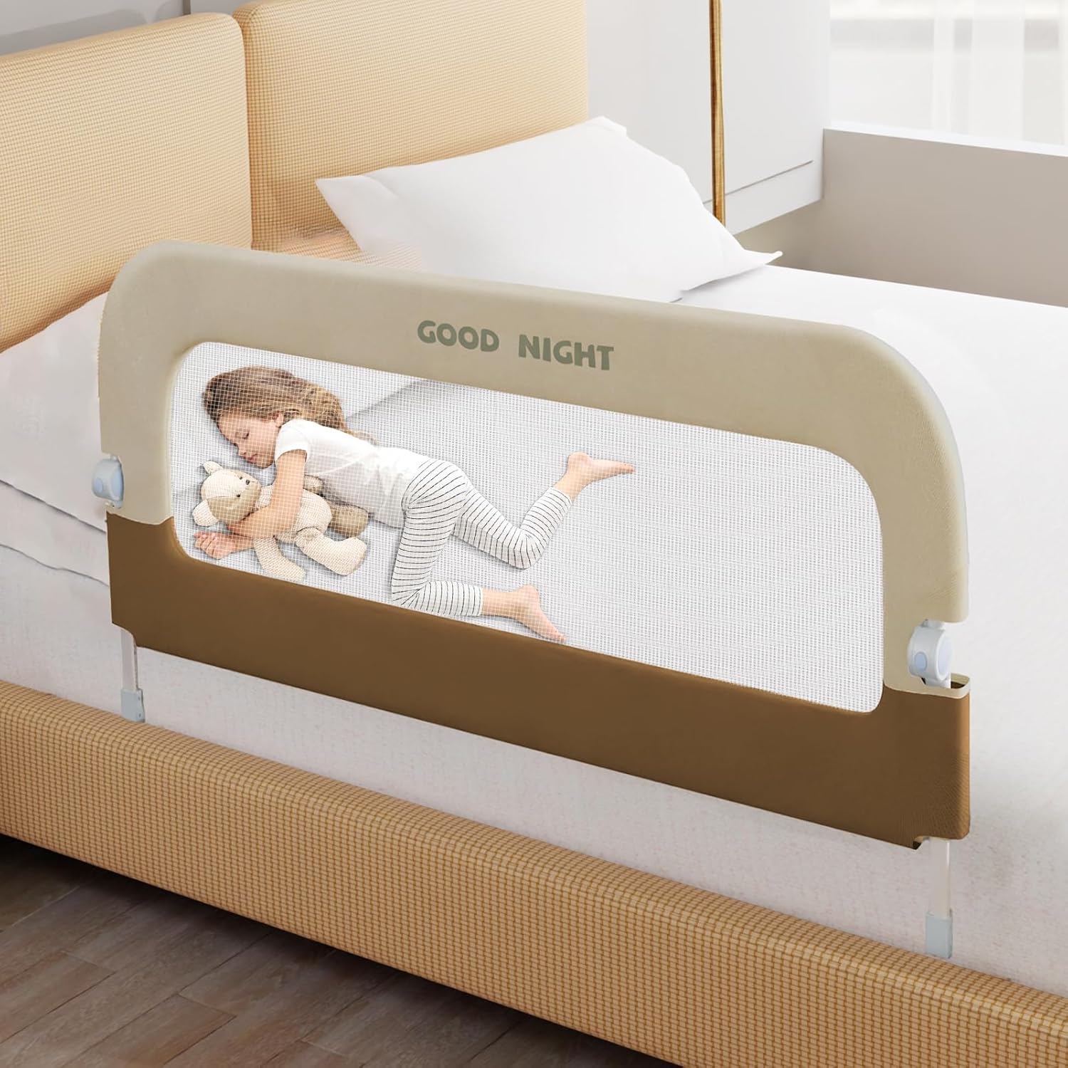 Bed Rail for Toddlers, 47 Inch Toddler Bed Rails, Bed Rail for Baby