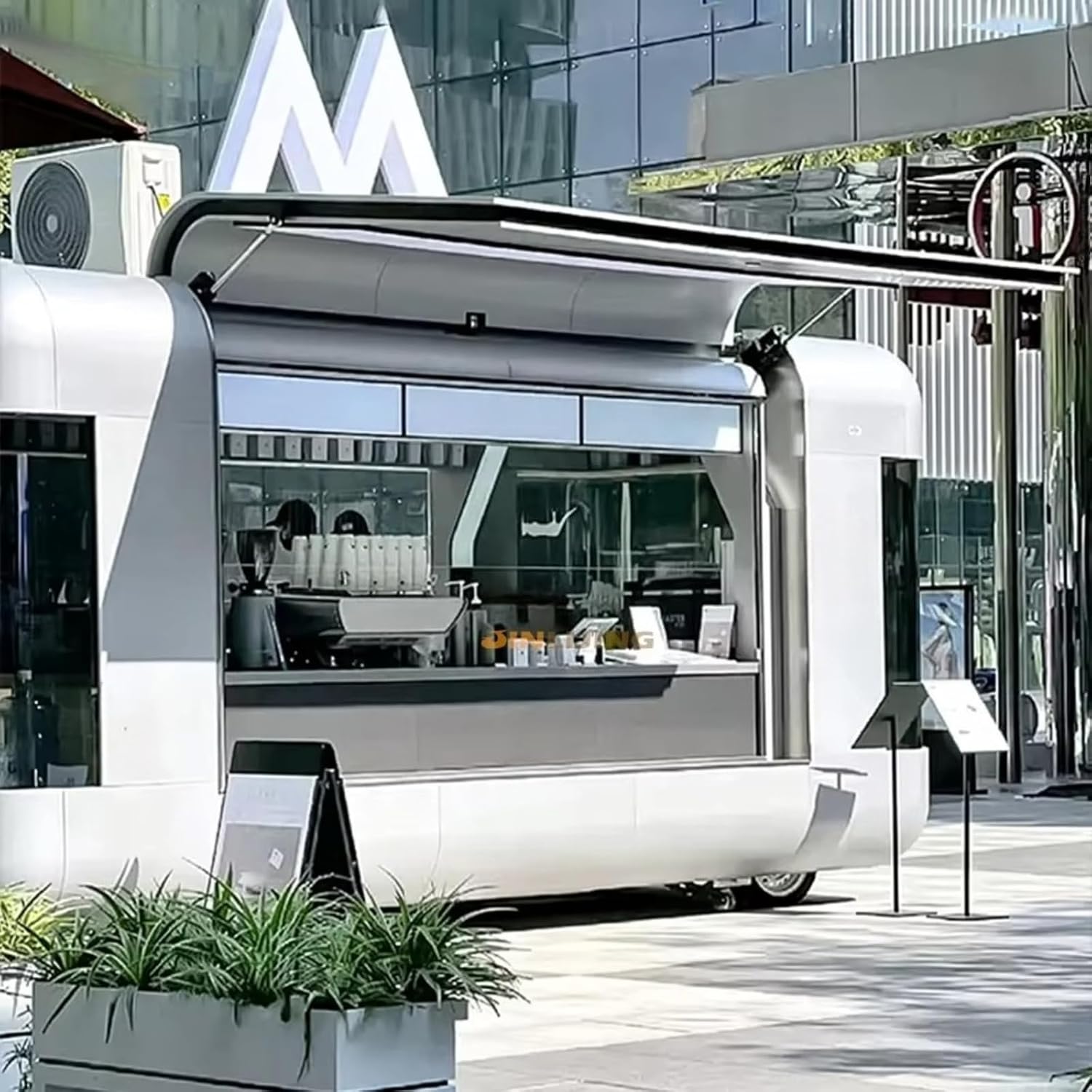 Food Trailer with Full Kitchen Equipment, Mobile Food Truck for Sale, Customized Concession Trailer, Hamburger Pizza Hot Dog Juice Coffee Cart, for Business​