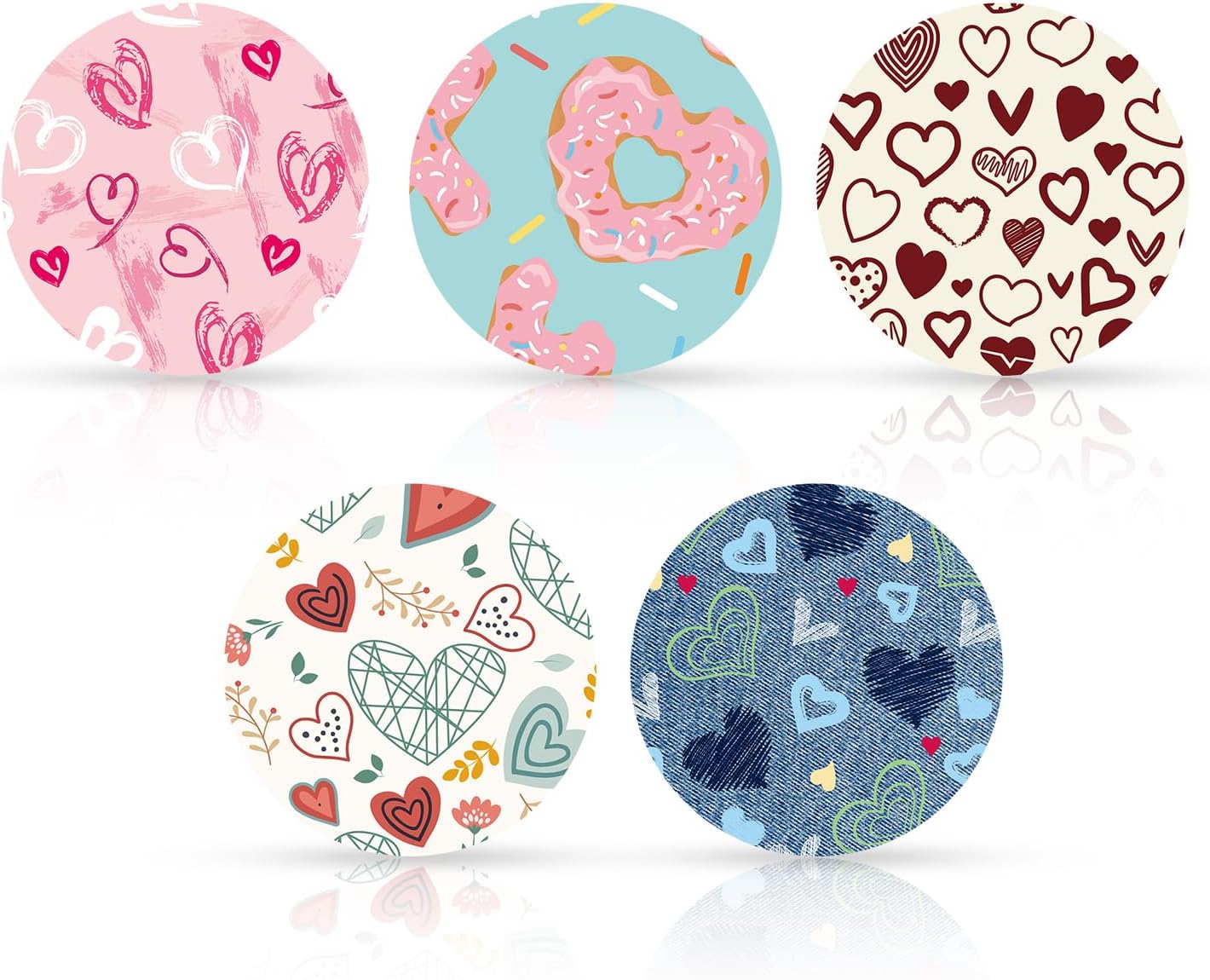 25pcs Adhesive Patches for Libre 2 or 3, Valentines Theme Sensor Patches Protector CGM Sensor Covers Accessories Waterproof & Sweatproof Overpatches Sticker Compatible with Libre Freestyle 3/2