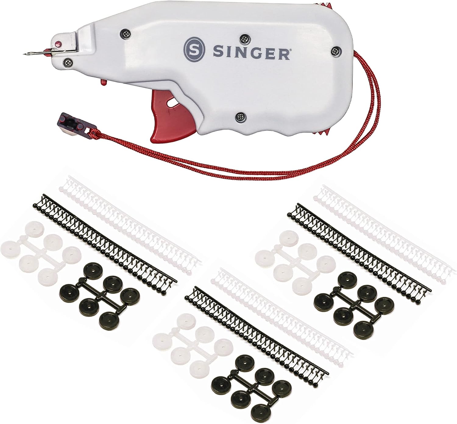 SINGER Button Fast Replacement Fasteners & Buttons Bundle, 4 Count