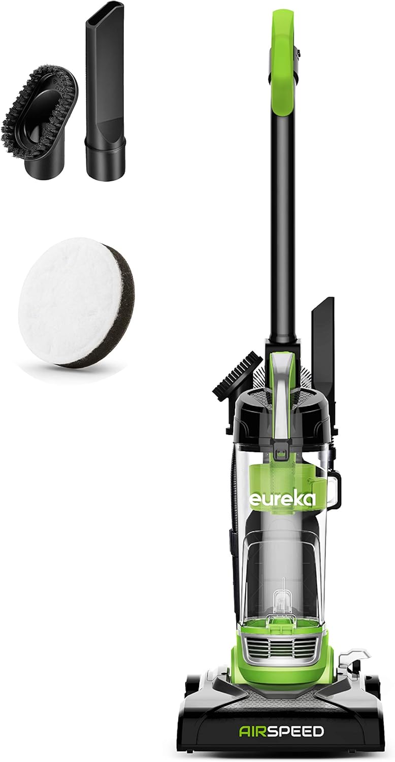 Eureka Airspeed Ultra-Lightweight Compact Bagless Upright Vacuum Cleaner, NEU10AE4, Green