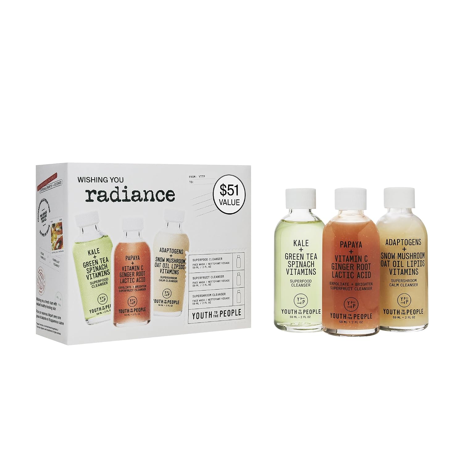 Youth To The People Wishing You Radiance Facial Cleanser Holiday Giftset