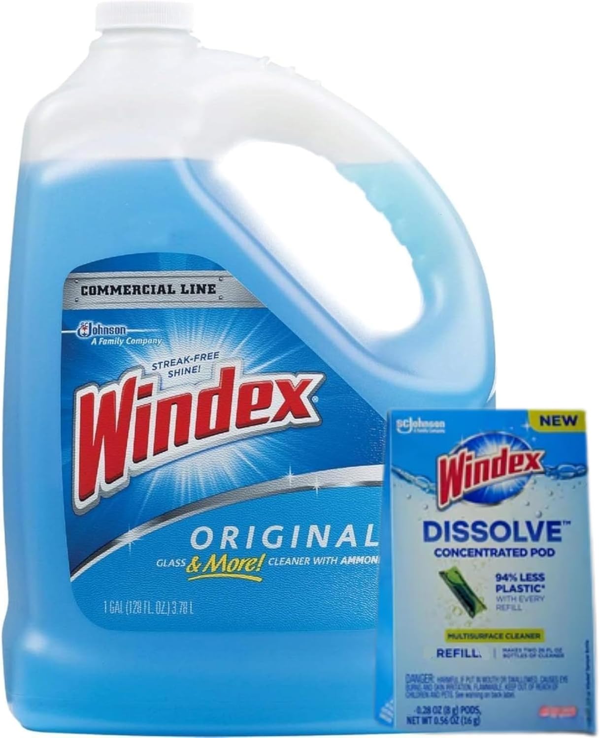 Windex 1 Gallon Refill, Glass Cleaner Refill Refill 1 Gallon Original