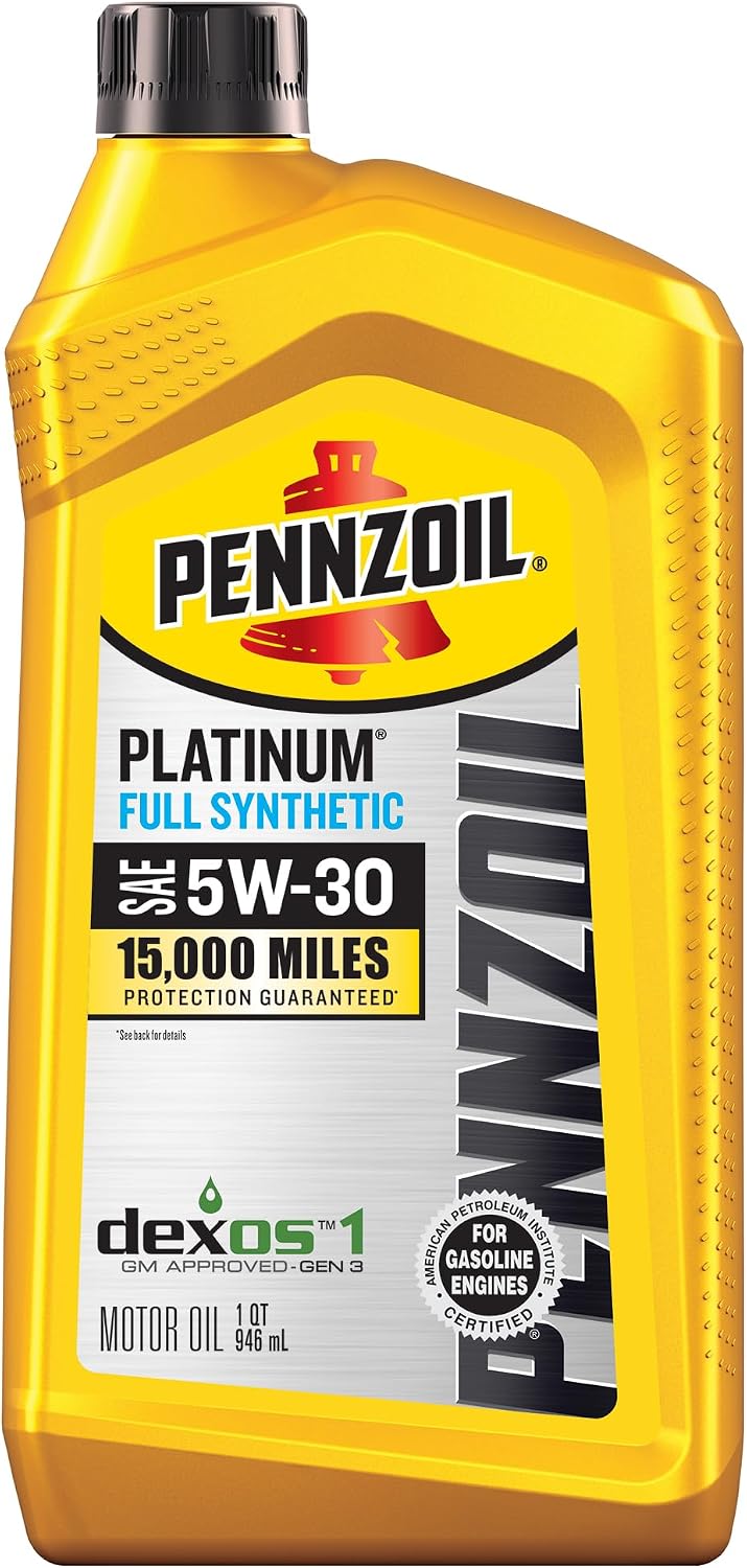 Pennzoil Platinum Full Synthetic 5W-30 Motor Oil, 1 Quart