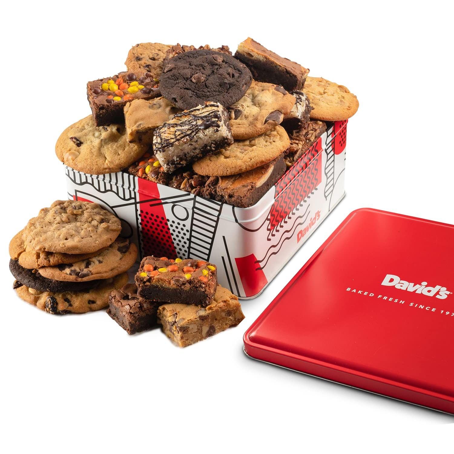 David's Cookies Fresh-Baked Gourmet Assorted Cookies & Brownies, 22 Count