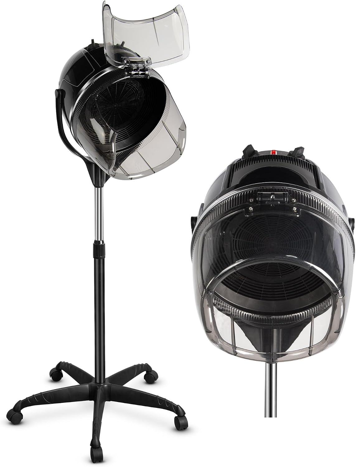 TASALON Professional Hooded Bonnet Hair Dryer Stand, Rolling Wheels & Timer | Portable floor standing dryer with adjustable timer, perfect for home salon, beauty spa & professional hair care equipment