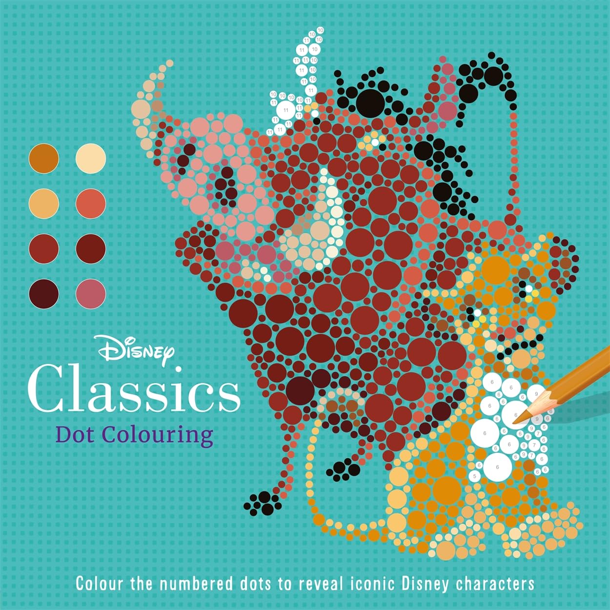Disney Classics: Dot Colouring (Colour-by-numbers)