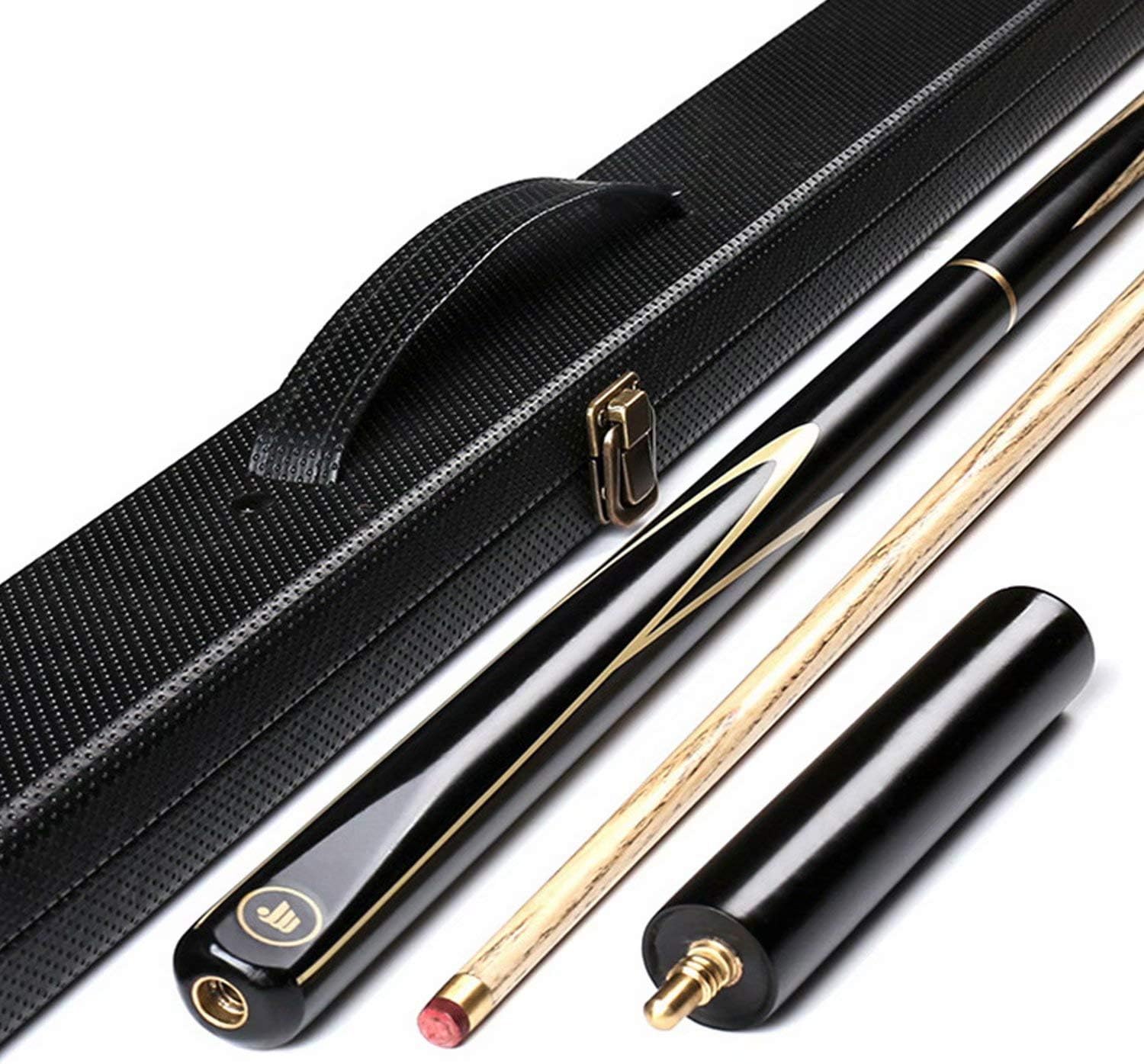 AONETIGER 3/4 Jointed Snooker Billiard Pool Cue Handmade Ash Shaft 3 Piece Tips 9.7mm with Extension Accessories Hard Case/Bag to Choose