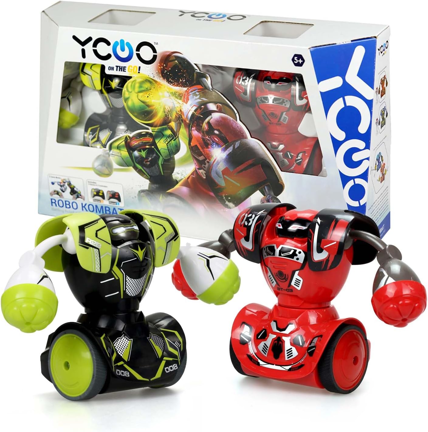 SilverLit Robo Kombat Twin pack | Pack of Two Fighting Robots | Lights and Punching Sound Effects | Remote Control Toy - Ultimate Battling Robots for Boys and Girls ages 5+