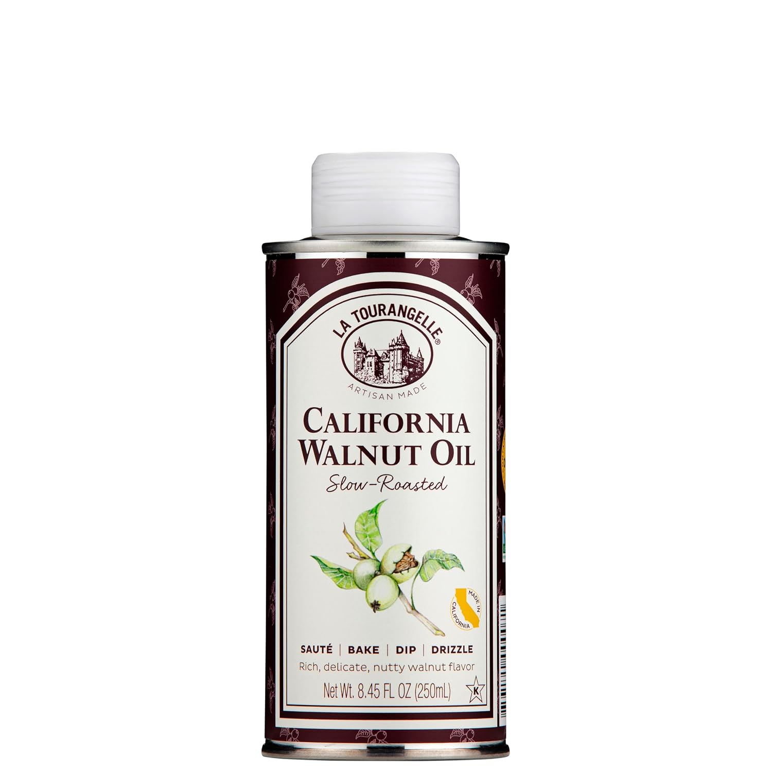 La Tourangelle Roasted Walnut Oil, for Cooking, Baking & Beauty, 8.45 fl oz