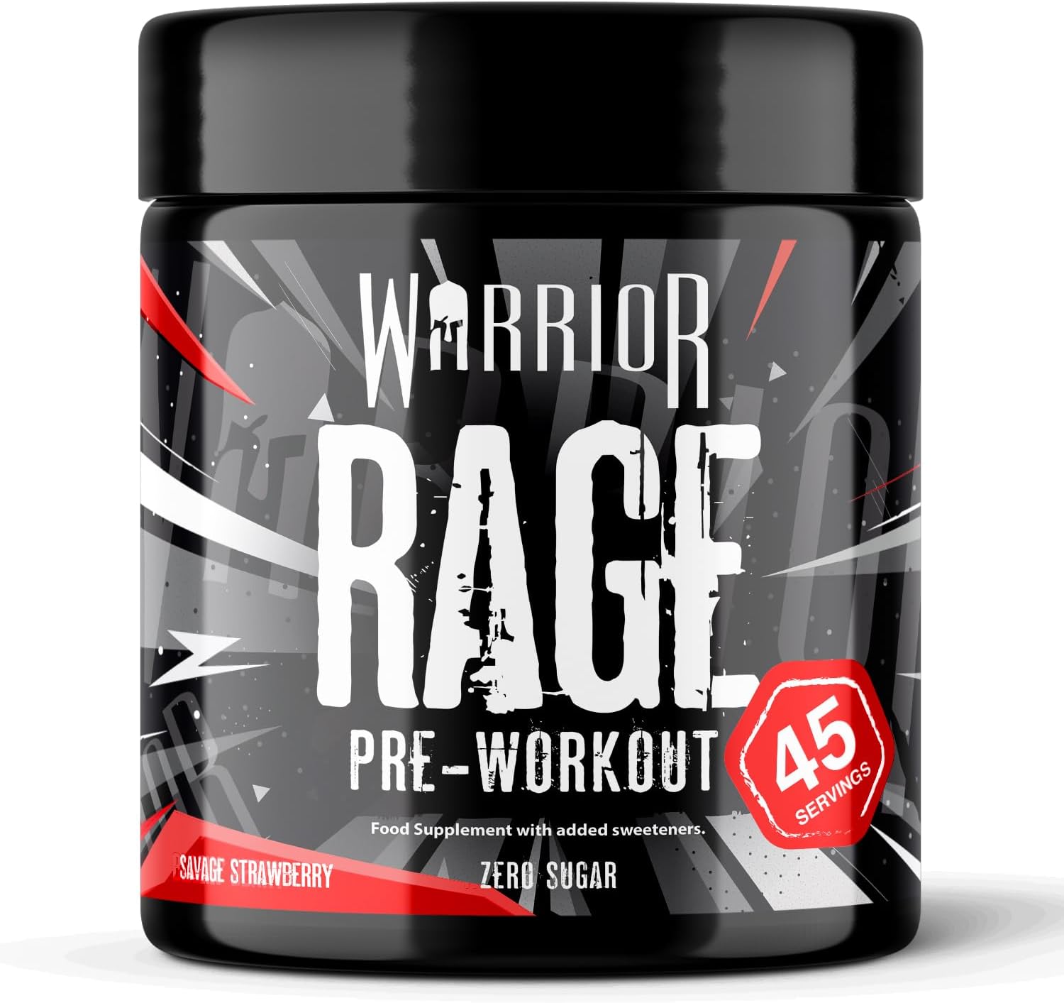 Warrior Rage Pre Workout Powder 392g High Strength Energy Supplement