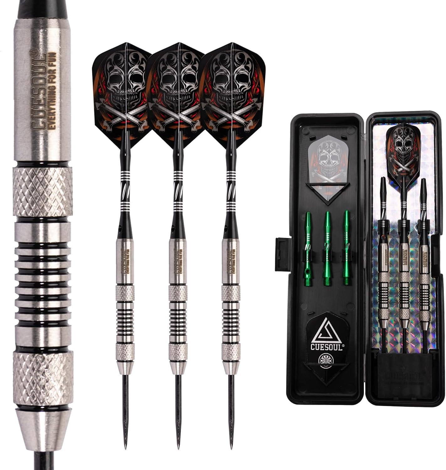 CUESOUL Tungsten Steel Tip Darts- Precise Barrels 18 19 21 24 Grams