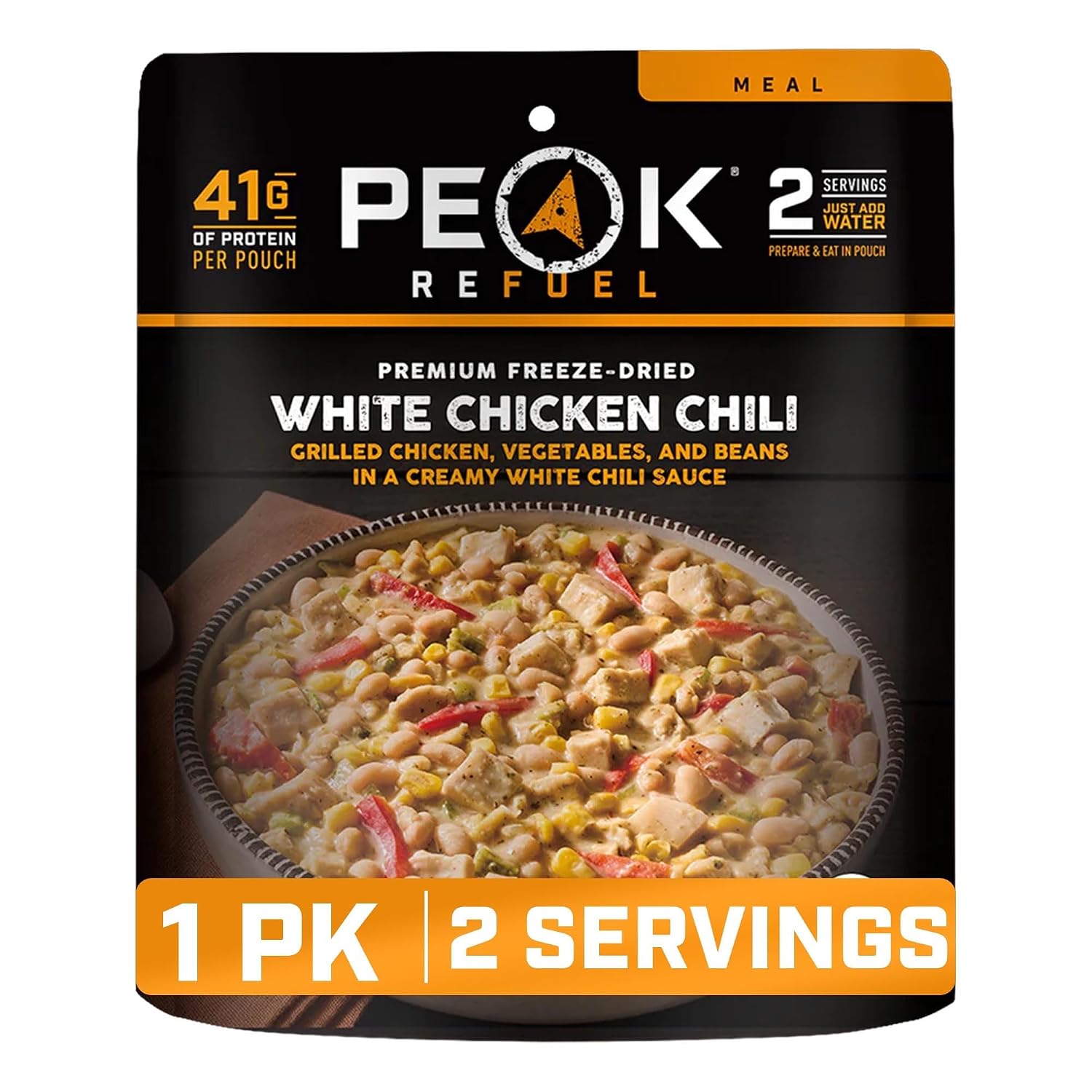 Peak Refuel White Chicken Chili, 41g Protein, 760 Calories, 2 Servings