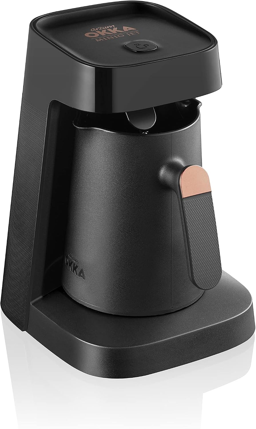 Arzum Okka Jet Automatic Turkish Coffee Maker, 5 cups, Black/Copper (OK0017-UL), 400 watts