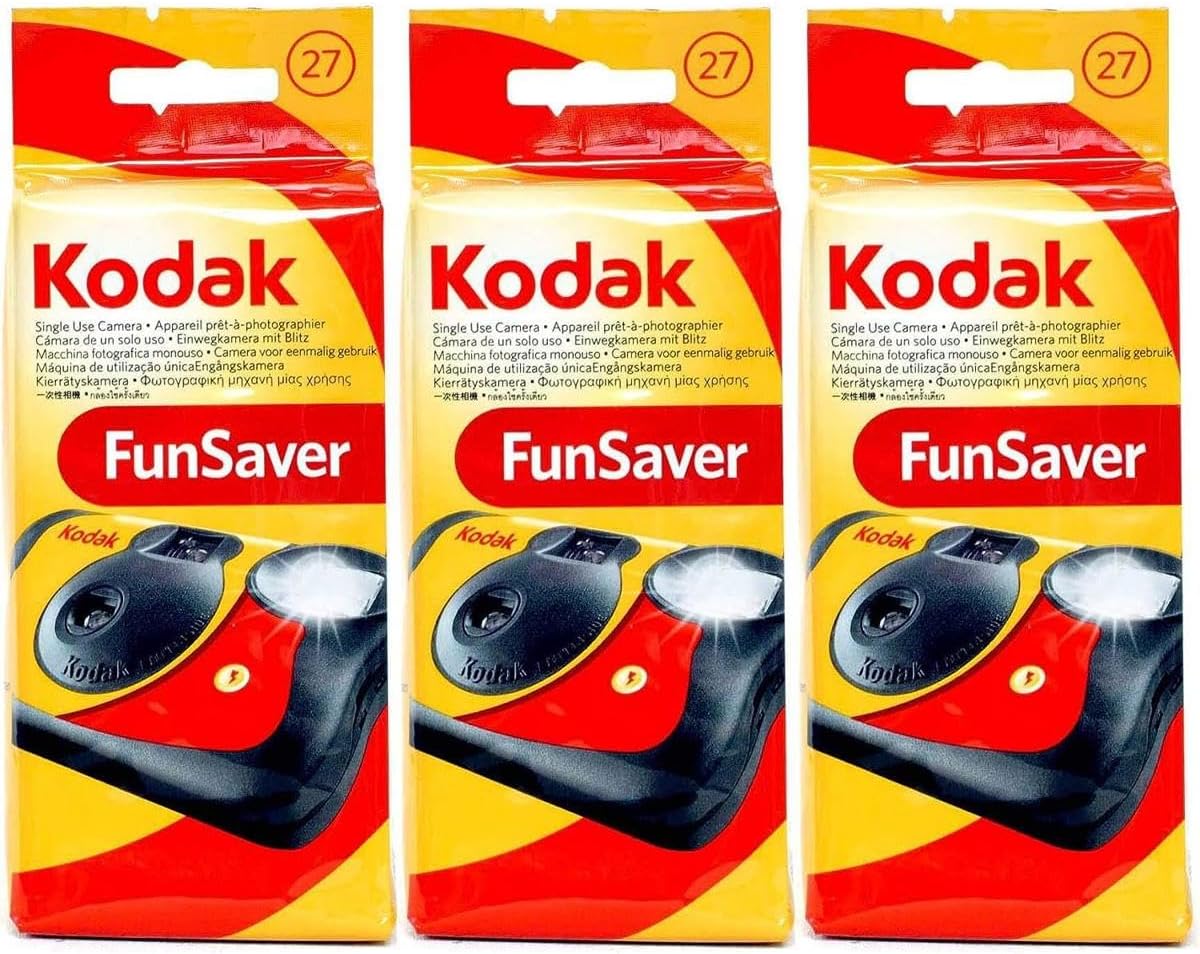 Disposable Kodak Camera [Camera] 3Pack | For Film Photography & Events