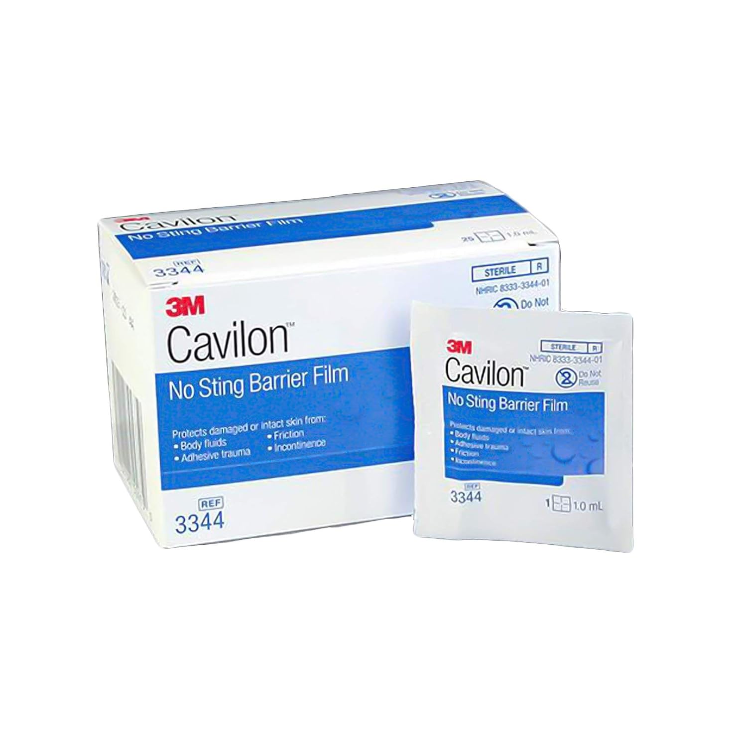 3M MCK33442100 - Barrier Film Cavilon 1.0 Ml Wipe, Sterile, Alcohol Free, No Sting