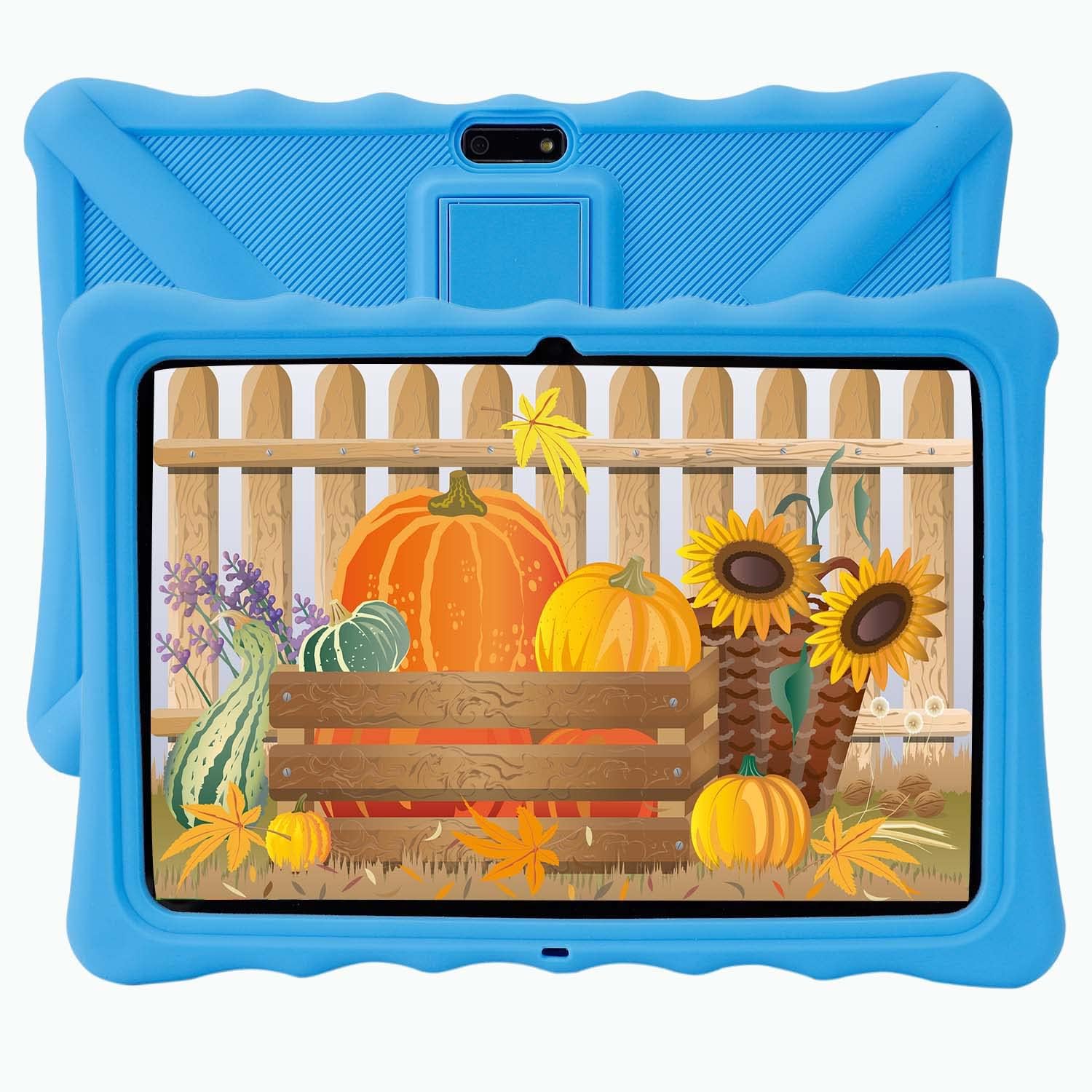 Veidoo Kids Tablet 10 inch, 2GB RAM 32GB ROM, WiFi, Android Tablet Pc with Silicone Case, iWawa Parental Control APP, for Children (Blue)