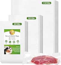 Moretoes 150pcs Vacuum Sealer Bags, Gallon 11" x 16" and Quart 8" x 12" and Pint 6" x 10" Food Saver Bags BPA Free, Pre-cut Commercial Grade Vac Bags for Food Storage, Meal Prep or Sous Vide