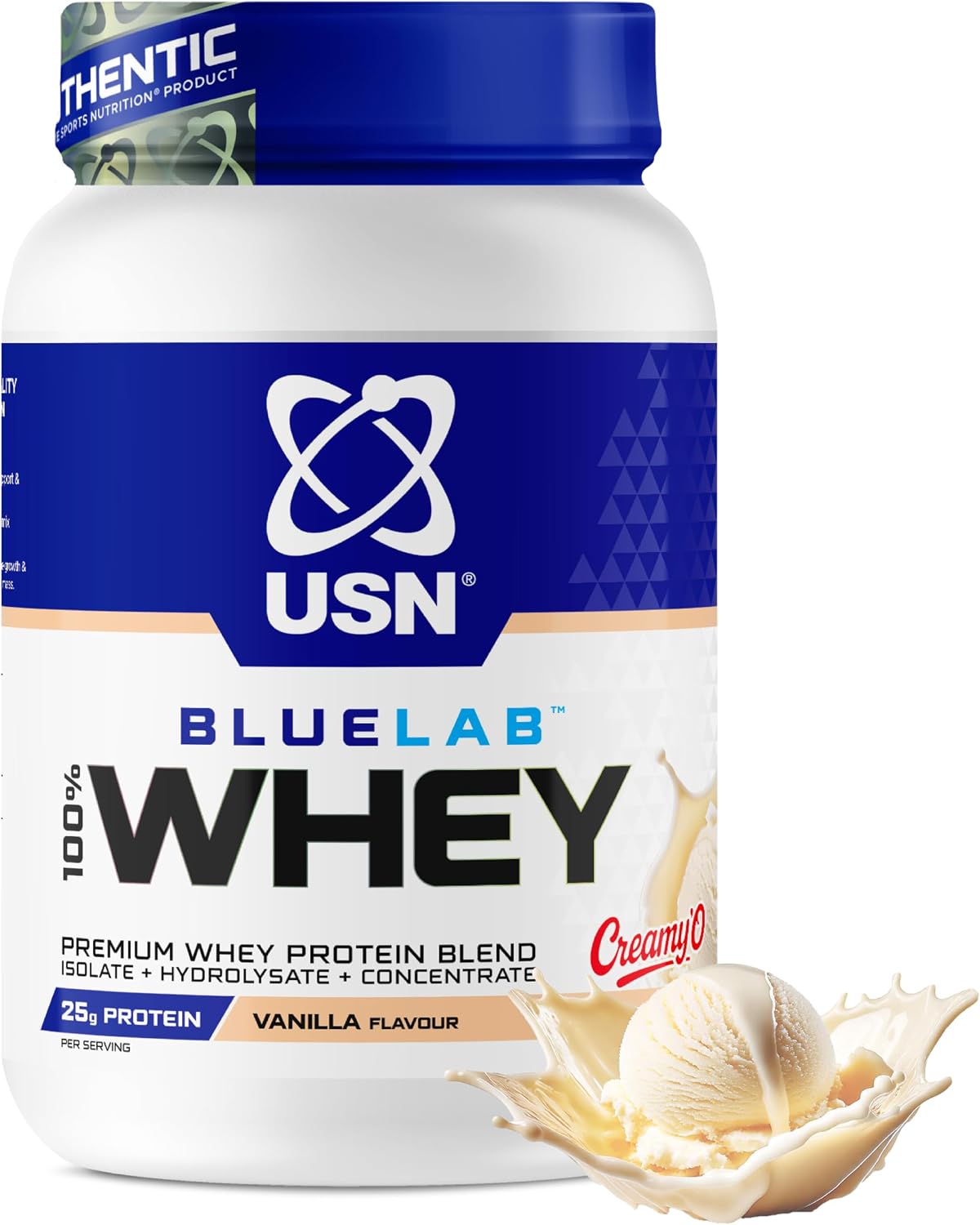 USN BlueLab Whey Protein Powder I Vanilla I 908g - 26 Servings
