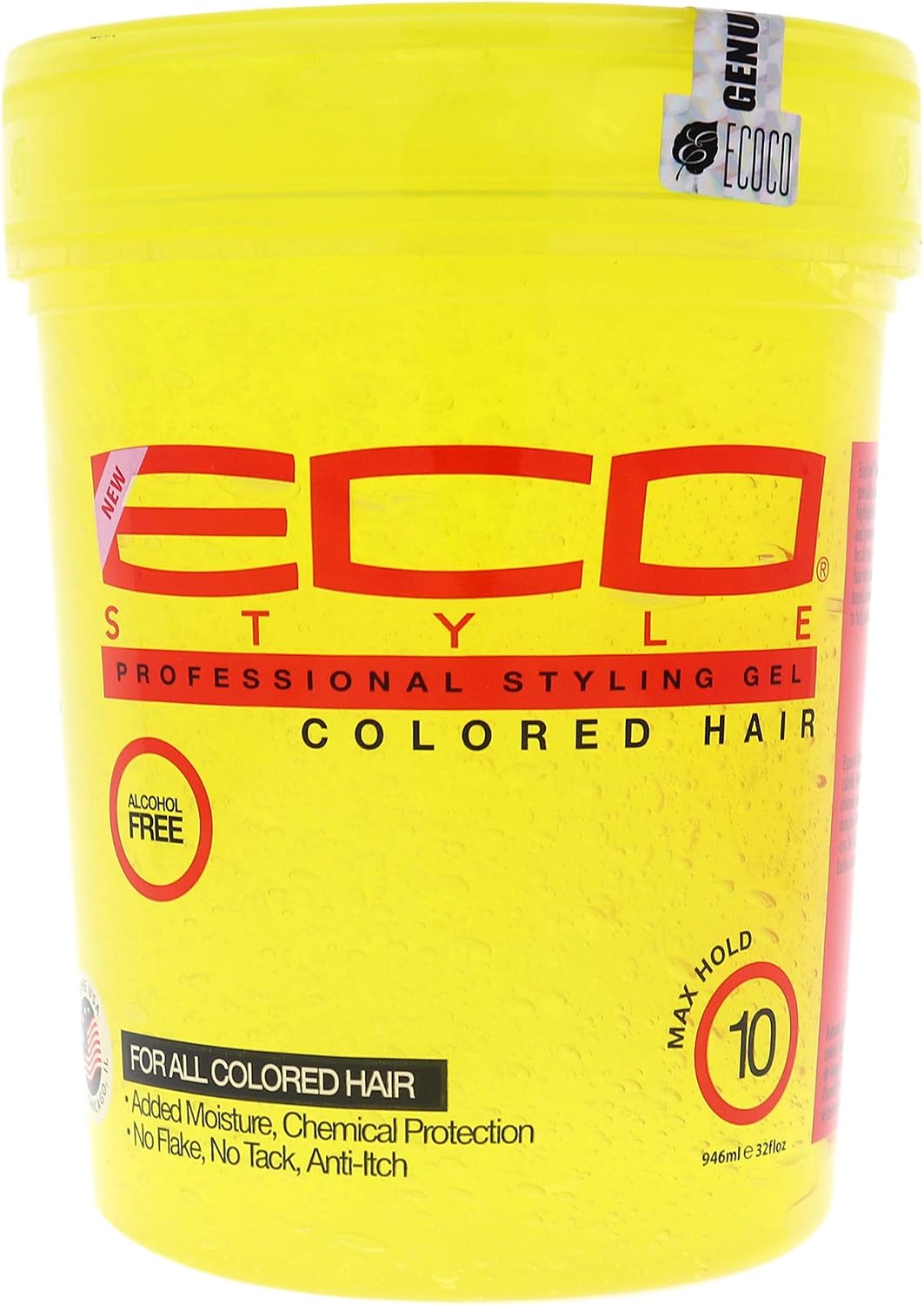 ECO Styler Yellow Extra Firm Professional Hair Styling Gel 32oz/907g