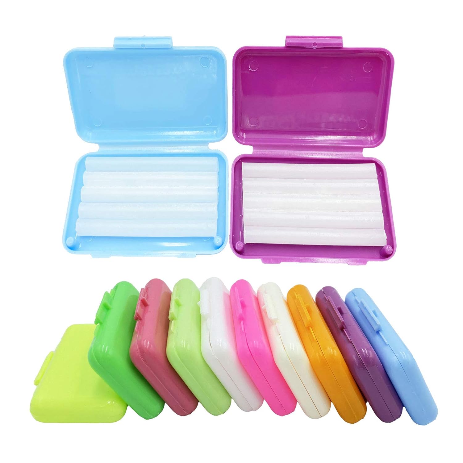 Orthodontic Wax for Braces, HRASY 10 Pack Dental Wax Brace Wearer Wax for Relieving Irritation and Pain, 10 Color 10 Flavors