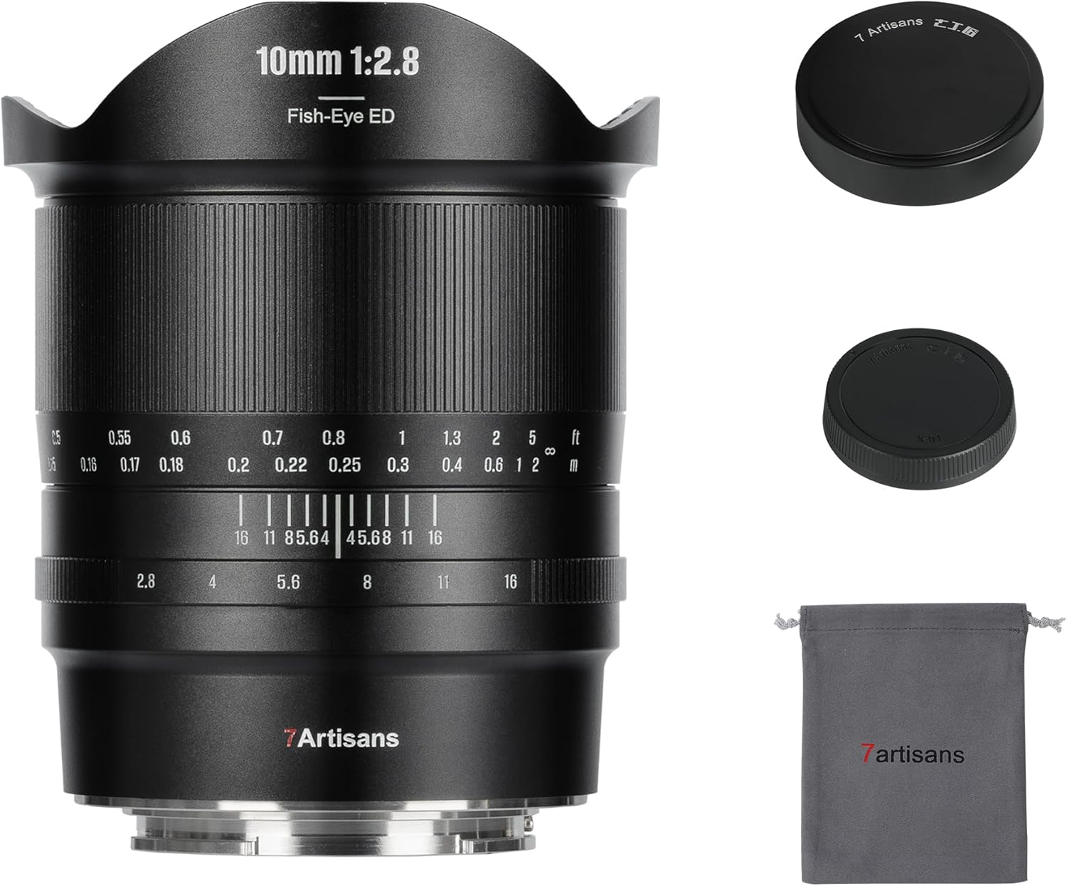 7artisans 10mm F2.8 II Full Frame Ultra Wide Angle Fisheye Lens 185°Manual Focus for Nikon Z-Mount Mirrorless Cameras Z7II/Z6II/Z5/Z6/Z7/Z9