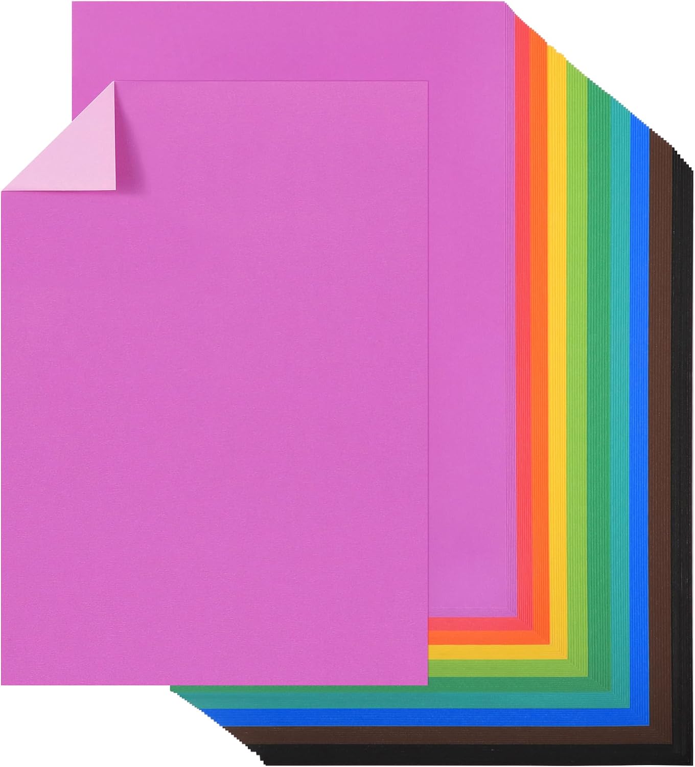 80 Sheets A4 Dual-Color Cardstock, 10 Color Pairs (20 Colors) 180gsm/65lb Card Paper Bulk Subtle Front Back Different Shades Crafts School Projects Christmas UAP26MX1