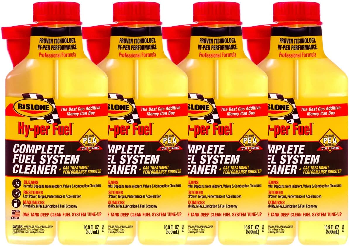Rislone Hy-per Fuel Complete Fuel System Cleaner Gas (Pack of 4)