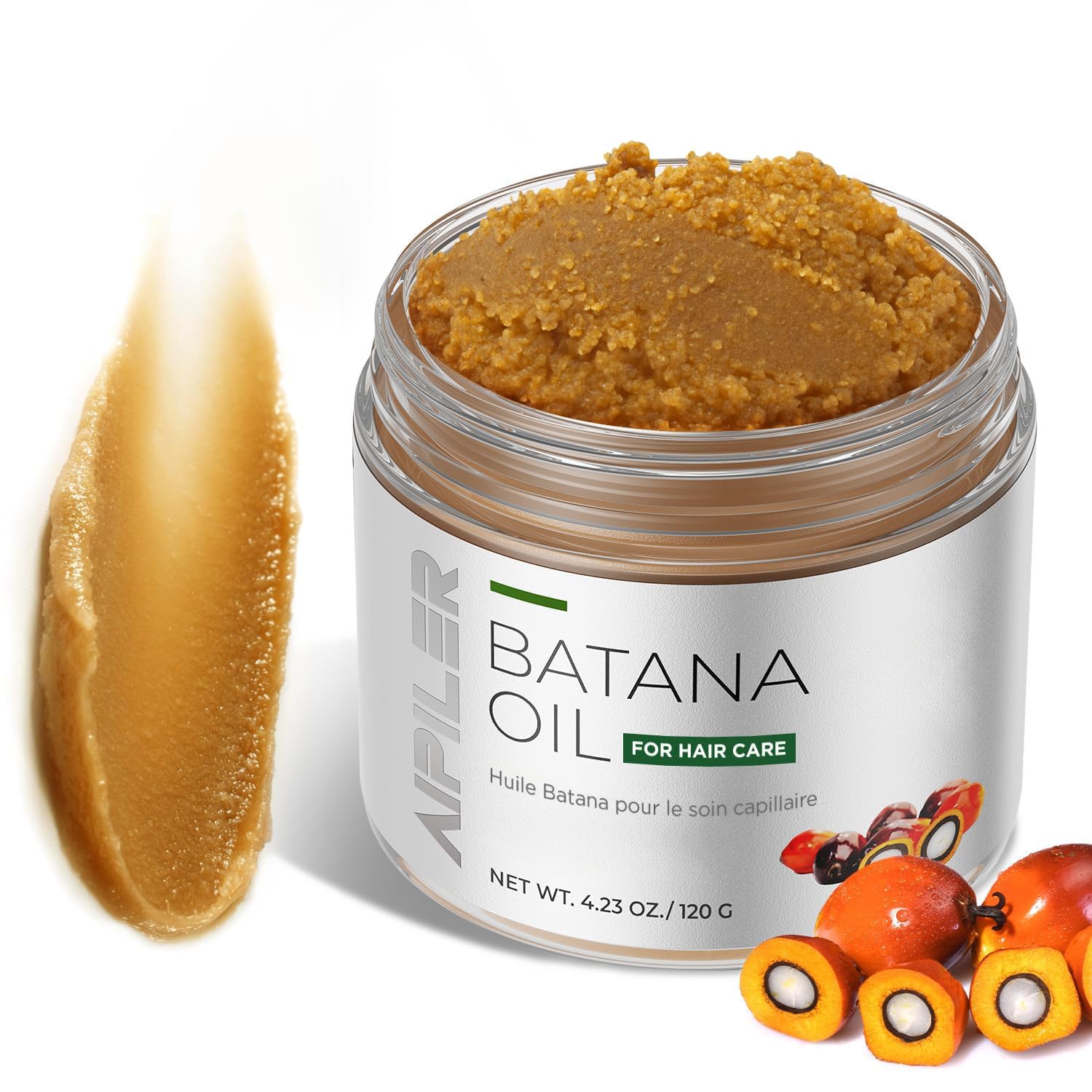 Batana Oil for Hair Strenthening: Dr Sebi 100% Pure and Raw Honduras Hair Treatment Oil - Pre or Post Shower Hair care for Curly/Coily/Wavy Hair 4.23oz