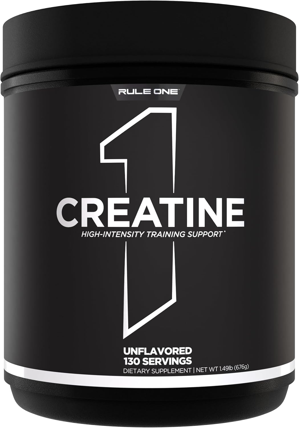Rule 1 Creatine Powder – Pure Micronized Creatine Monohydrate for High-Intensity Exercise and Lean Body Mass Support, Flavored and Unflavored (130 Servings, Unflavored)