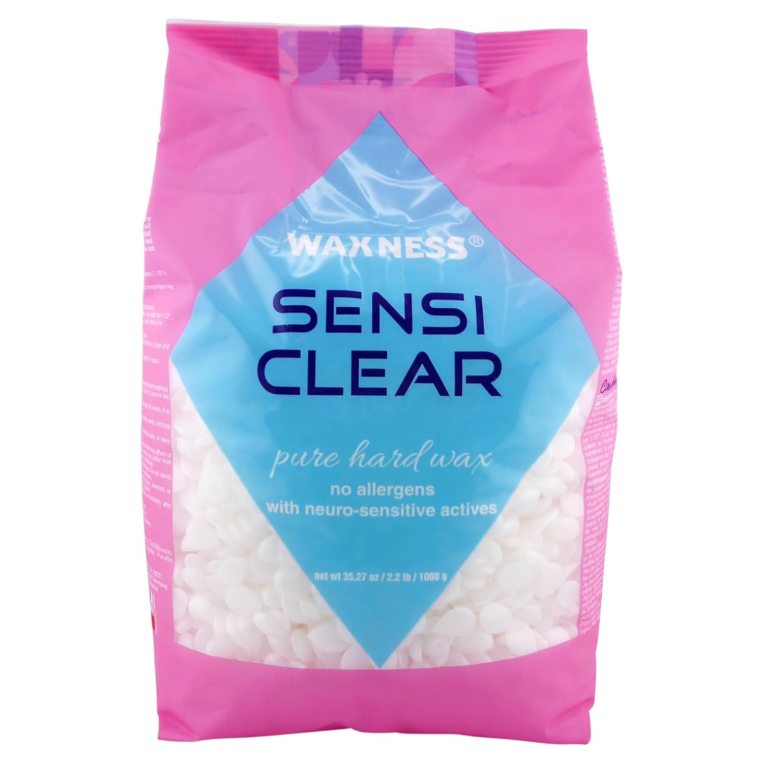 Waxness Sensi Clear Glass Rosin Free Hard Wax 2.2 lb / 1 kg