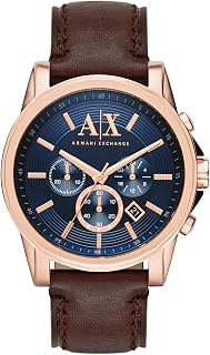 AX Armani Exchange Chronograph Watch for Men with Leather, Stainless Steel or Silicone Band