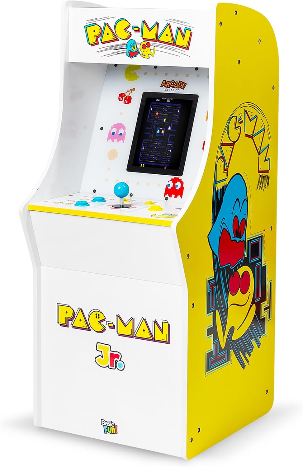Arcade Classics Pac Man Jr Series Free Standing Machine with 3 Games