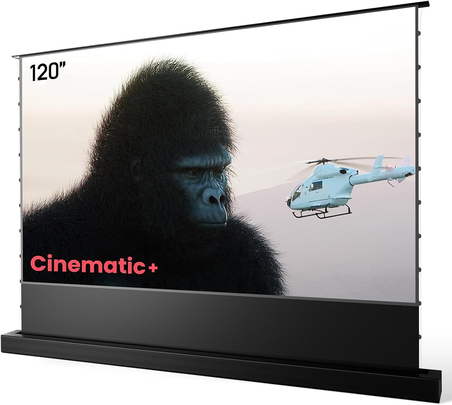 AWOL VISION 120" Motorized ALR Floor Rising Projector Screen for Ultra Short Throw Projector, Projector Screen for Home Theater, 4K/8K Ultra HD, 95% Ambient Light Reduction, ALR-F220C