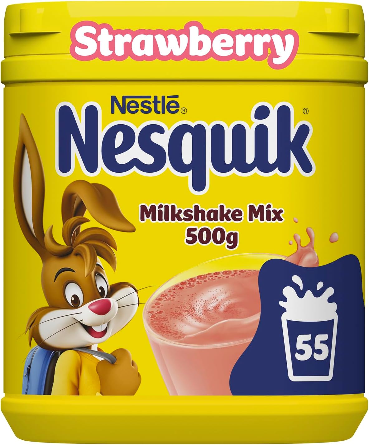 Nesquik Strawberry Milkshake Powder 500g Tub | Pack of 1