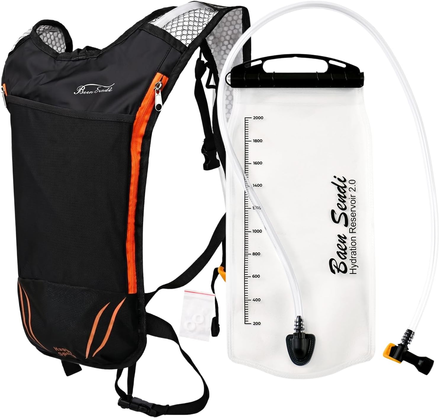 2 Pack Hydration Pack with 2L Backpack Water Bladder - Great for Outdoor Sports of Running Hiking Camping Cycling Skiing