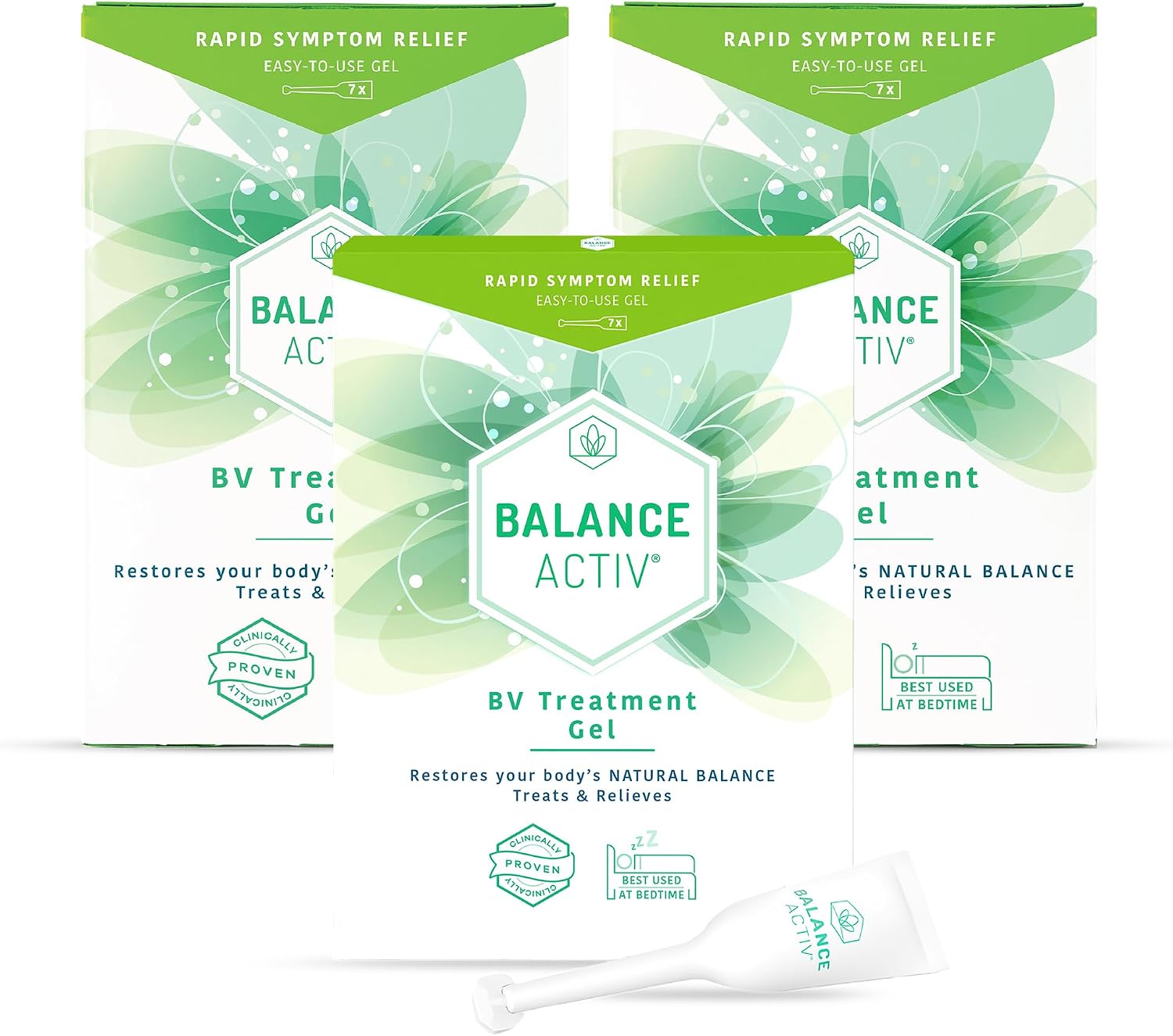 Balance Activ BV Gel, Bacterial Vaginosis Treatment for Women, 3 Pack
