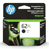 HP 62XL Black High-yield Ink cartridge | Works with HP ENVY 5540, 5640, 5660, 7640 Series, HP OfficeJet 5740, 8040 Series, HP OfficeJet Mobile 200, 250 Series | Eligible for Instant Ink | C2P05AN