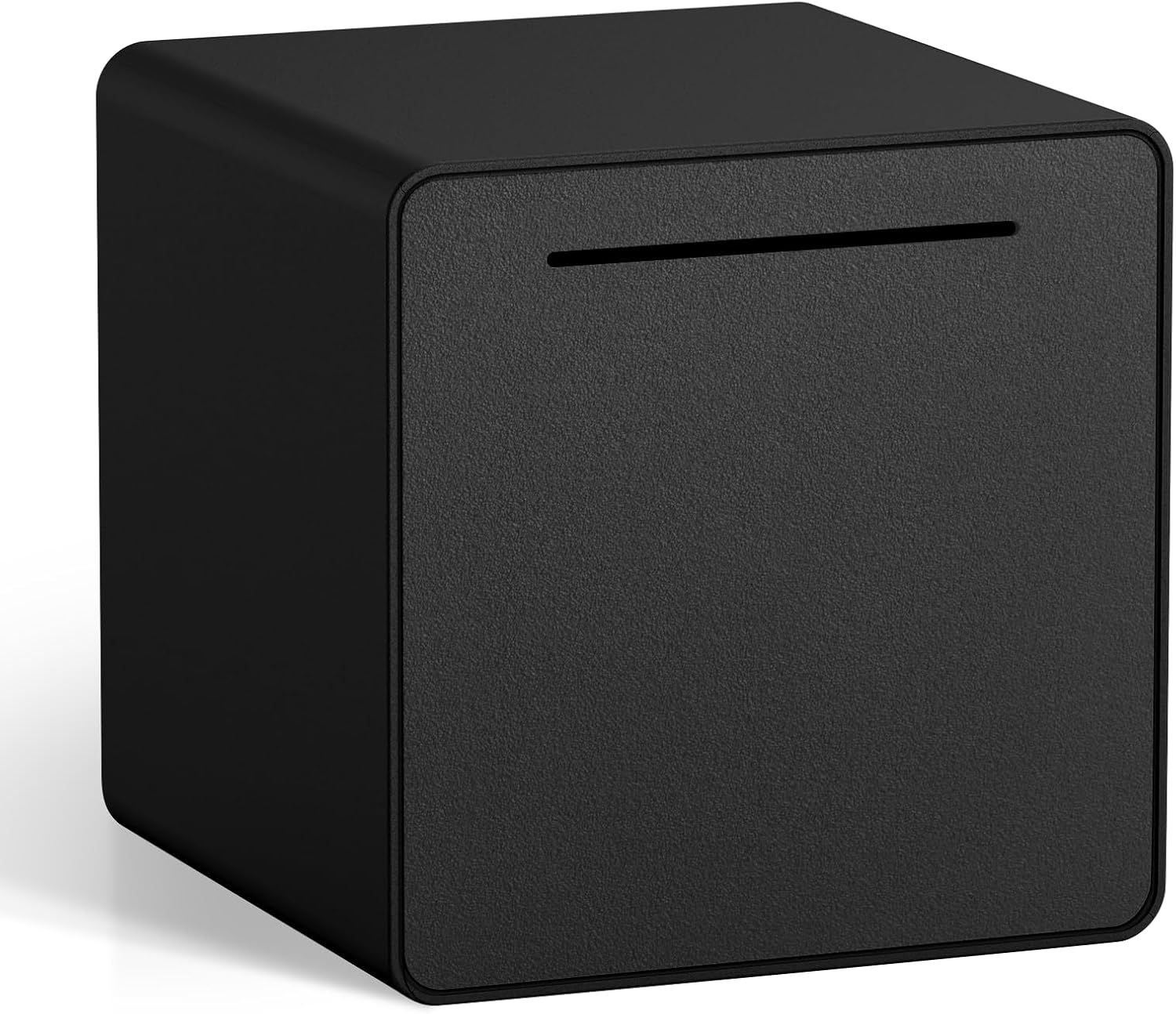 6" Piggy Bank for Adults for 2025 Savings, Must Break to Open Adult Piggy Bank for Cash, Interactive DIY Assembled Unopenable Money Savings Box (Black)