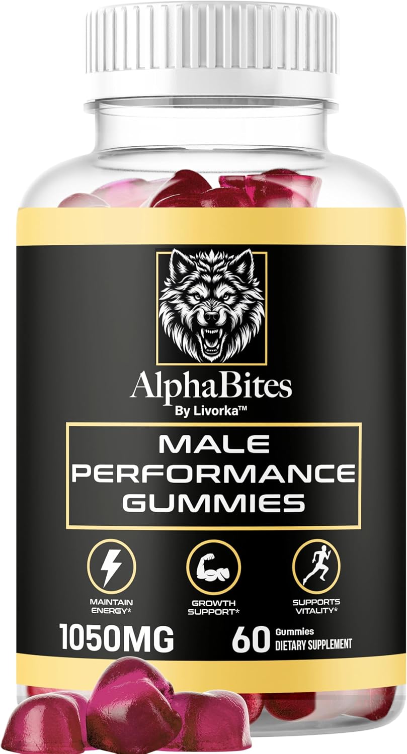 Alpha Bites - Original Formula 7 in 1 Alpha Bites Gummies, AlphaBites for Men, Official Alpha Bites Advanced Premium Formula Performance and Energy, Alpha Bite Gummy Reviews, for 1 Month