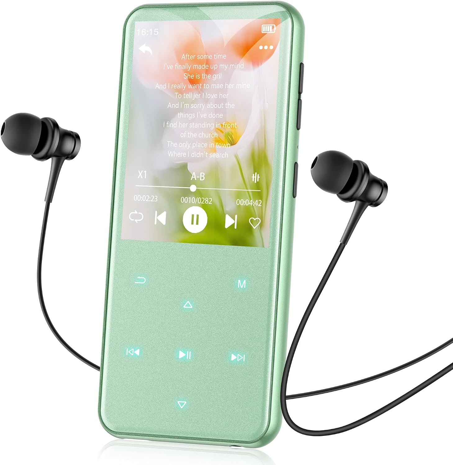 AGPTEK 64GB MP3 Player with Bluetooth, M3 2.4'' Player with Speaker